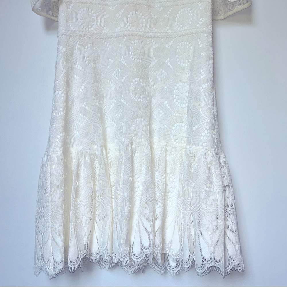 Shoshanna Ines Lace Dress in Ivory - Picture 7 of 10